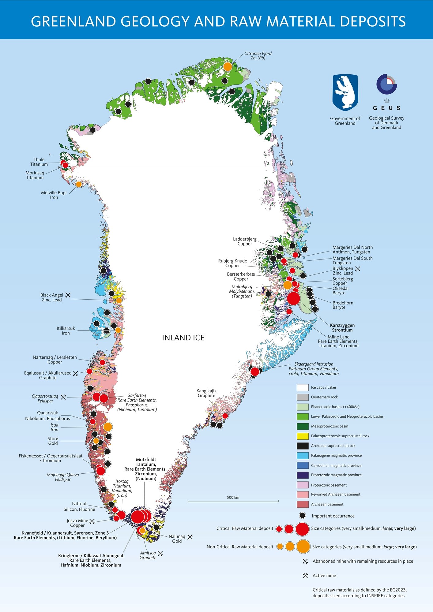 Greenland Geology Map